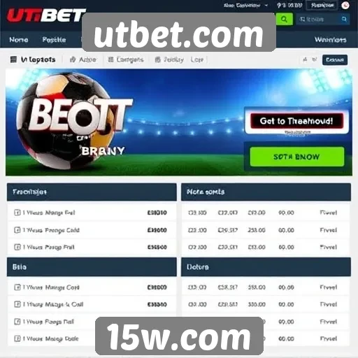 Ofertas de bônus disponíveis no site utbet.com